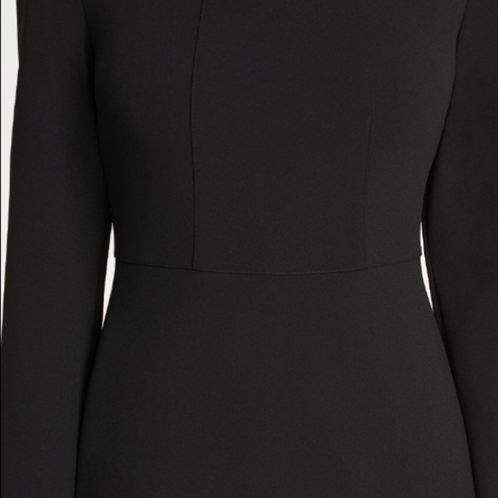 DKNY black flounced hem dress NWT - Picture 4 of 7